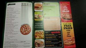 Menu2 at Veggie Lounge in Wolverhampton