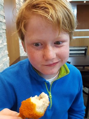 chicken drumsticks a fun novelty at Veggie Lounge in Wolverhampton