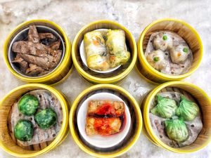 Dim sum, all these are vegan at Shan Vege Dimsum 膳济素食点心楼 in Johor Bahru