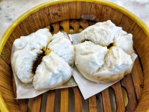 Vegetarian satay buns at Shan Vege Dimsum 膳济素食点心楼 in Johor Bahru