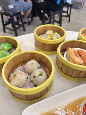 Dimsum selection  at Shan Vege Dimsum 膳济素食点心楼 in Johor Bahru