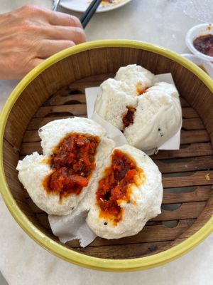 cha Siu bbq buns  at Shan Vege Dimsum 膳济素食点心楼 in Johor Bahru