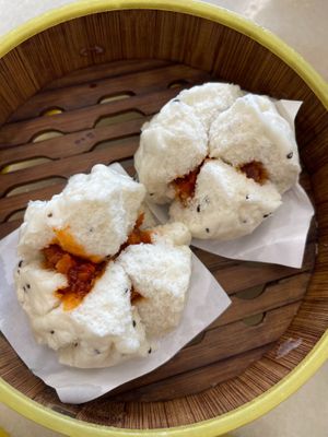 veg cha siew bun at Shan Vege Dimsum 膳济素食点心楼 in Johor Bahru