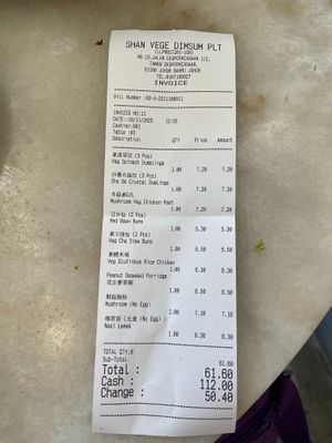 what we ordered at Shan Vege Dimsum 膳济素食点心楼 in Johor Bahru