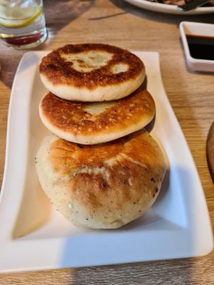 Spring onion pancakes at Nudo Noodle House in Newcastle Upon Tyne
