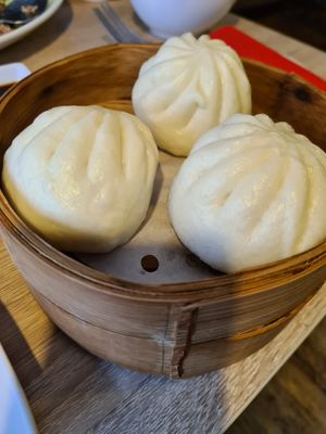 Mushroom steamed buns at Nudo Noodle House in Newcastle Upon Tyne