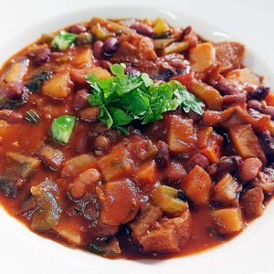 Hungarian Goulash at Loving Hut in Douala