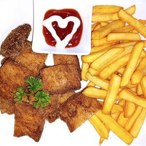 Golden Joy at Loving Hut in Douala