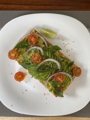 Incredible Avocado Toast  at The Vegan Personal Chef in Tulum