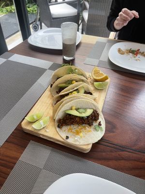 Tacos Maya —— SOOOOOO GOOD!  at The Vegan Personal Chef in Tulum