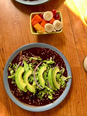 Mole Enchiladas. at The Vegan Personal Chef in Tulum