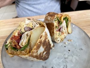 Breakfast burrito  at BRÛLÉ in Toulouse