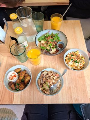 Our brunch, all vegan! at BRÛLÉ in Toulouse