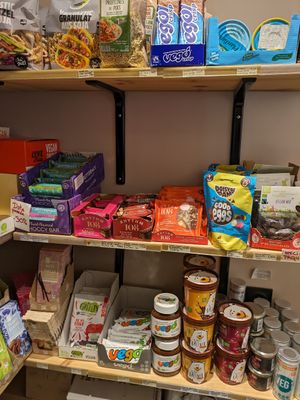 Mini vegan store at BRÛLÉ in Toulouse