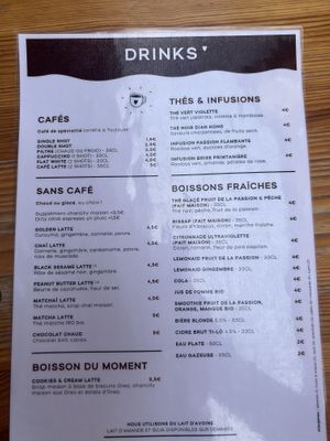 Menu  at BRÛLÉ in Toulouse