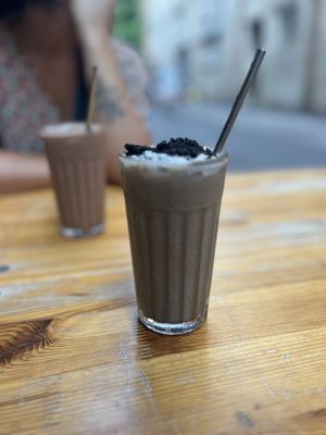 Cookie and cream ice lattee  at BRÛLÉ in Toulouse