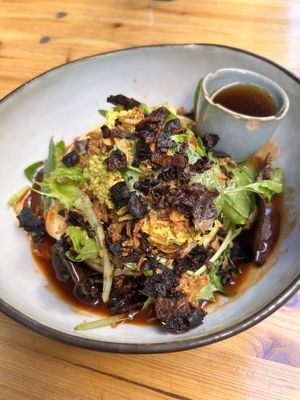 Pancakes salés au sirop d'érable  at BRÛLÉ in Toulouse