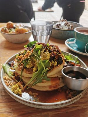 Pancakes salés at BRÛLÉ in Toulouse