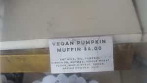 pumpkin muffin at Cinnamon Works in Seattle