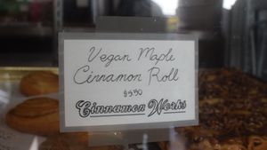 maple cinnamon roll at Cinnamon Works in Seattle