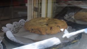 choc chip cookie at Cinnamon Works in Seattle