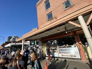 outside  at Cinnamon Works in Seattle