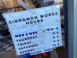 opening hrs  at Cinnamon Works in Seattle