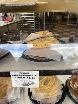 Vegan snickerdoodle cookie  at Cinnamon Works in Seattle