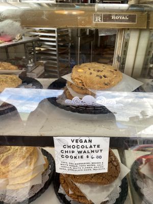 Vegan chocolate chip walnut cookie  at Cinnamon Works in Seattle