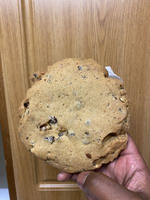 Chocolate chip and walnut  at Cinnamon Works in Seattle