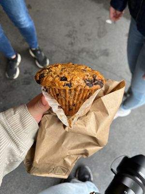 banana muffin  at Cinnamon Works in Seattle