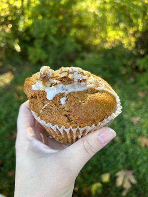 Pumpkin muffin  at Cinnamon Works in Seattle