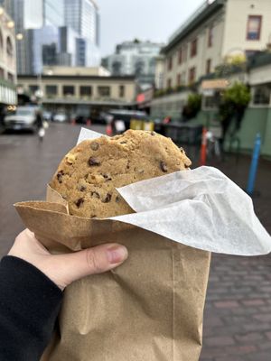 Chocolate walnut cookie  at Cinnamon Works in Seattle