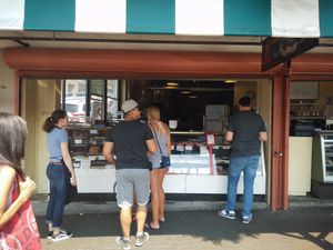 a view from the street at Cinnamon Works in Seattle