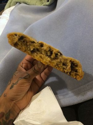 This cookie was a meal!  at Cinnamon Works in Seattle