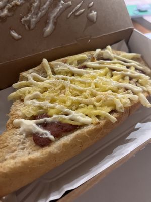 pomodoro base, vegan cheese and vegan mayo  at Zapiexy Luxusowe in Warsaw