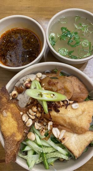 Dry noodles   at Chay 365  in Ho Chi Minh City