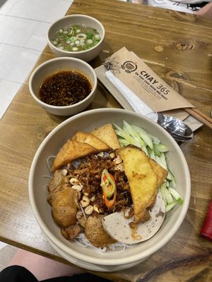 Vegan dry noodle  at Chay 365  in Ho Chi Minh City