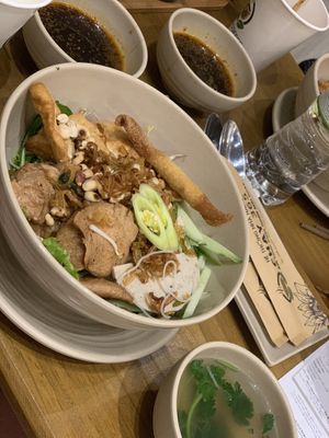 Large vegan dry noodles (truly large, good portionsizes!)  at Chay 365  in Ho Chi Minh City