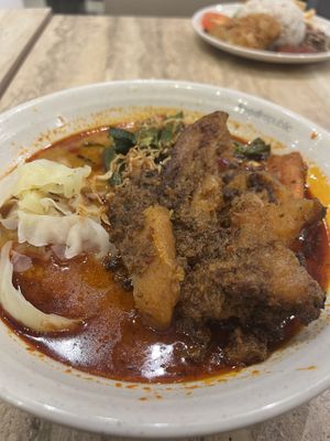 The curry soup. So oily but tasty!!   at Nyonya Vege in Kuala Lumpur