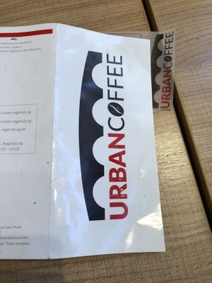 Speisekarte Titelseite  at Urban Coffee in Regensburg