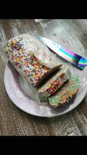 Amé mi panquecito arcoiris 🌈 at Elige Vegano in Playa Del Carmen