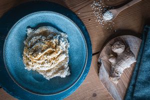 Milchreis mit Ingwer-Kokos-Schaum (vegan) at Fit & Fröhlich  in Herrenberg