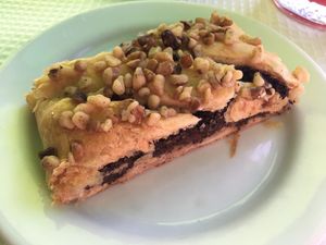 Poppy strudel at Oasis Vegetariano - Marques de Sa da Bandeira in Lisbon