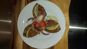 Grill plant base Kingfish at Subie's Grill - Food Stand in Gravesend