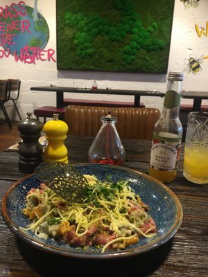 Plenty of space and trendy decor at Punk Pasta in London