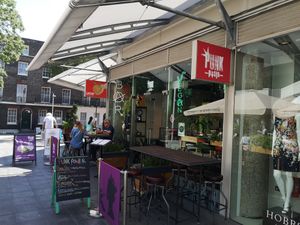 Outside at Punk Pasta in London