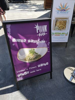 Outside at Punk Pasta in London