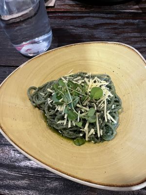 Aglio olio pasta  at Punk Pasta in London