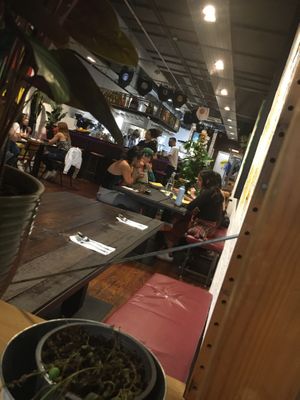 Inside venue at Punk Pasta in London